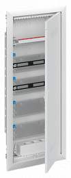 UK660MW Шкаф встраиваемый (мультимедийный) на 60 модулей с дверью, 5 рядов, с радиопрозрачной вставкой IP30 ABB. Вид 1
