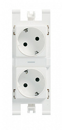 T1088 BL Блок розеток STYLO белый, ABB. Вид 1