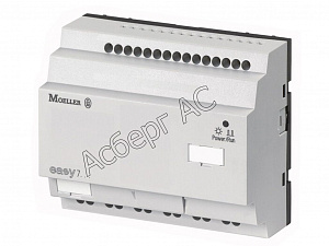 104590 EASY721-DC-TCX10 Программируемое реле с дисплеем 24В DC (12 вход./ 8 транз. вых.)  Eaton. Вид 1