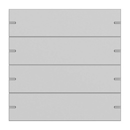 Клавиша 4-ная для сенсорного выключателя4 KNX Gira. Вид 1