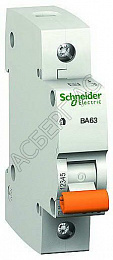 ВА63 1P 6A Автоматический выключатель 1-полюсный 6А 4,5кА (хар-ка С) Schneider Electric. Вид 1