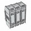 OFAX-4A-S3-3 Держатель предохранителей 3-полюсный до 1250A, размер 4а, IP20 ABB. Вид 1.