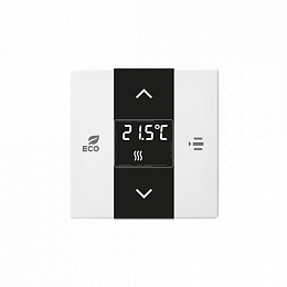 CP-FCC-94 Накладка контроллера фанкойлов free@home, Basic 55, альпийский белый ABB. Вид 1