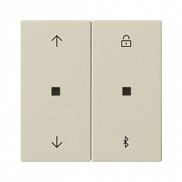 Накладка на жалюзийный выключатель (кремовый глянцевый) System 55 Gira. Вид 1