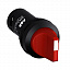C2SS1-30R-01 Переключатель 2-х позиционный красный 1НЗ с фиксацией ABB. Вид 1.