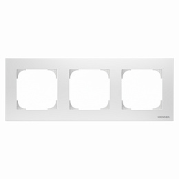 8573.1 BL Рамка 3-постовая, базовая (альпийский белый) SKY ABB. Вид 1