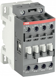 AF09-30-01-11 Контактор 3-х полюсный 9A с катушкой управления 24-60B AC/20-60B DC ABB. Вид 1