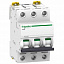 iC60N 3P 50А Автоматический выключатель 3-полюсный, 50А, 6кА (хар-ка B) Schneider Electric. Вид 2.
