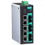 8-портовый управляемый коммутатор: 5х10/100 BaseT Ethernet, 3х100BaseFX MOXA. Вид 1.