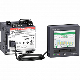 поверенный счетчик электроэнергии pm8244 на din-рейку с выносным дисплеем Schneider Electric. Вид 1
