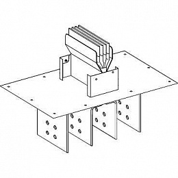 Вводный блок прямой n2, 3l+pe, cu, 1000а Schneider Electric. Вид 1
