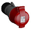 Розетка кабельная easy&safe 332ec11,32а,3p+e,ip44,11ч ABB. Вид 1.