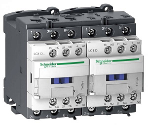 Реверсивный контактор 3-х полюсный 32A, 1НО+1НЗ 24В DС Schneider Electric. Вид 1
