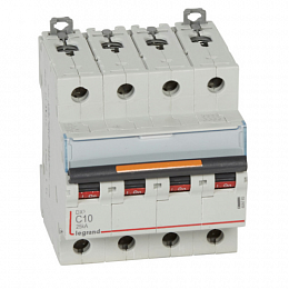 DX3 Автоматический выключатель 4-полюсный, 13А, 16kA (хар-ка C) Legrand. Вид 1