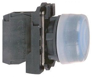 Кнопка 22мм синяя с возвратом xb5ap61 Schneider Electric. Вид 1