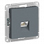 Розетка компьютерная RJ45, кат. 6A, механизм (грифель) Atlas Design Systeme Electric. Вид 1.