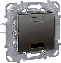 2-кноп. вык-ль с led, ик-приемн., графит Schneider Electric. Вид 1