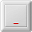 Переключатель 1-клавишный, с подсветкой, 16АХ, IP44, в сборе (белый) Wessen 59 Schneider Electric. Вид 1.