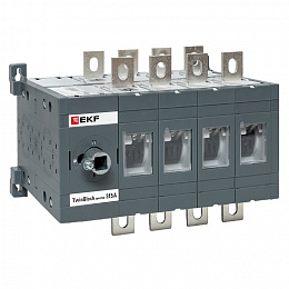 Рубильник 4-полюсный, 315A, реверсивный, без рукоятки управления TwinBlock EKF. Вид 1