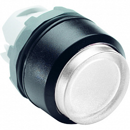 MP3-11W Кнопка белая выступающая с подсветкой без фиксации (только корпус) ABB. Вид 1