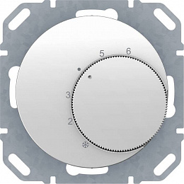 Регулятор температуры помещения (полярная белизна) R.1/R.3 Berker. Вид 1