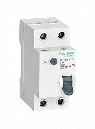 Дифф. автомат 1P+N, 20А, 10mA, тип A, 6kA (хар-ка C) City9 Systeme Electric. Вид 1