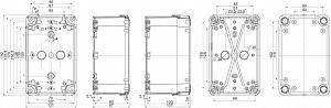 Пласт.коробка 192x121x87 abs Schneider Electric. Вид 1