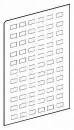 Квадратная этикетка для кнопи Schneider Electric. Вид 1