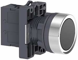 Кнопка пружинная возвратная 1НО, черная Schneider Electric. Вид 1