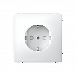 Розетка с заземл., со шторк., 16А, механизм, зажим. клем. (лотос) ARTGALLERY Systeme Electric. Вид 1