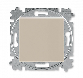 3559H-A02445 18W Выключатель 1-клавишный 2-полюсный, Levit, кофе макиато/белый ABB. Вид 1