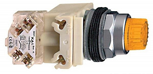 Кнопка с подсв. желтая, 24в 9001k2l35ah13 Schneider Electric. Вид 1