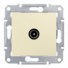 Розетка TV, проходная, 8 db (бежевый) Sedna Schneider Electric. Вид 1