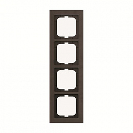 1724-243 Рамка 4-постовая, Axcent, richlite брауни ABB. Вид 1
