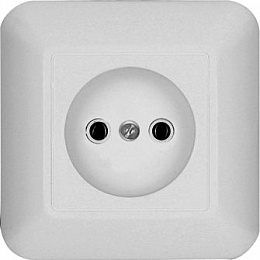 Розетка без заземления, без шторок, С/У, 10А 250В (слоновая кость) Прима Systeme Electric. Вид 1