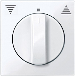 Центральная плата для мех. выкл. рольставней с фиксатором., qf sm (активный белый) Merten Schneider Electric. Вид 1