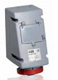 416 RPR6W Розетка c УЗО в боксе 16A, 3P+N+E, IP67 ABB