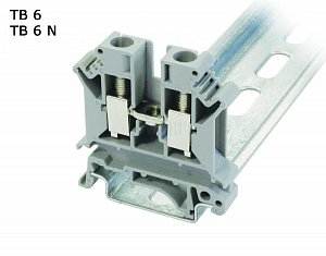Клеммник винтовой 6мм.кв., серый, (1уп-40шт) Провенто. Вид 1