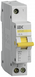 ВРТ-63 Выключатель-разъединитель трехпозиционный 1P 16А IEK. Вид 1