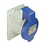 Розетка панельная, прямая, 16A, 2P+E, IP67 Schneider Electric. Вид 1.