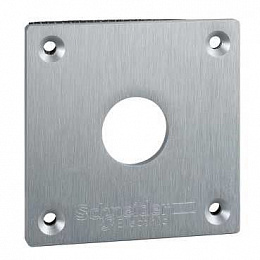 Передняя панель с крепежными винтами, 1 вырез, для кнопок 22мм, 72x72mm Schneider Electric. Вид 1