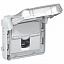 Розетка RJ-45 UTP кат5е (серый) IP55 Plexo Legrand. Вид 1.