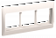 Рамка и суппорт для К.К. "Праймер" на 6 модулей, 75 мм белый ИЭК. Вид 1.