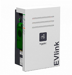 Зарядная станция для электромобилей, крепление на стене, EVLINK PKG STD WMS 22KW 2XT2S Schneider Electric. Вид 1