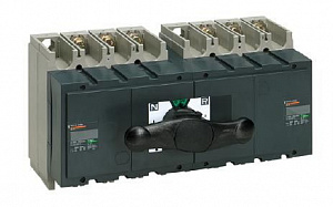 Моноблочное устройство ввода резерва Interpact INS400, 3P, 400А (с ручкой) Schneider Electric. Вид 1