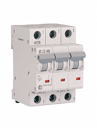 194780 HL-B13/3 Автоматический выключатель 3-полюсный, 13А, 4,5kA (хар-ка B) Eaton. Вид 1