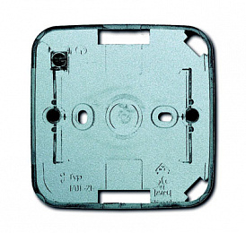 1701-83 Коробка 1-постовая для открытого монтажа (серебристо-алюминиевая) future ABB. Вид 1