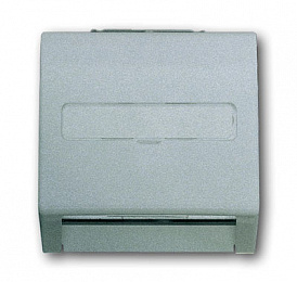 1758-783 Плата центральная (корпус) с суппортом для коммуникационных разъёмов и цоколей DCS от 1850 EB до 1876 EB, серия impuls, цвет серебристый мет. Вид 1