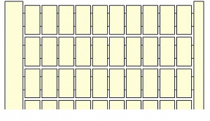 RC610 100Х Маркировка номеров горизонтальная пустая TYCO. Вид 1