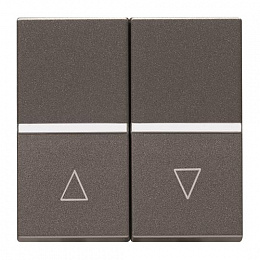 N2244.1 AN Механизм выключателя жалюзи клавишный, с фиксацией, 2-модульный, серия Zenit, цвет антрацит ABB. Вид 1